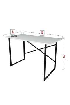 საოფისე/სამეცადინო მაგიდა (60*120) თეთრი